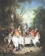 Nicolas Lancret Luncheon Party oil on canvas